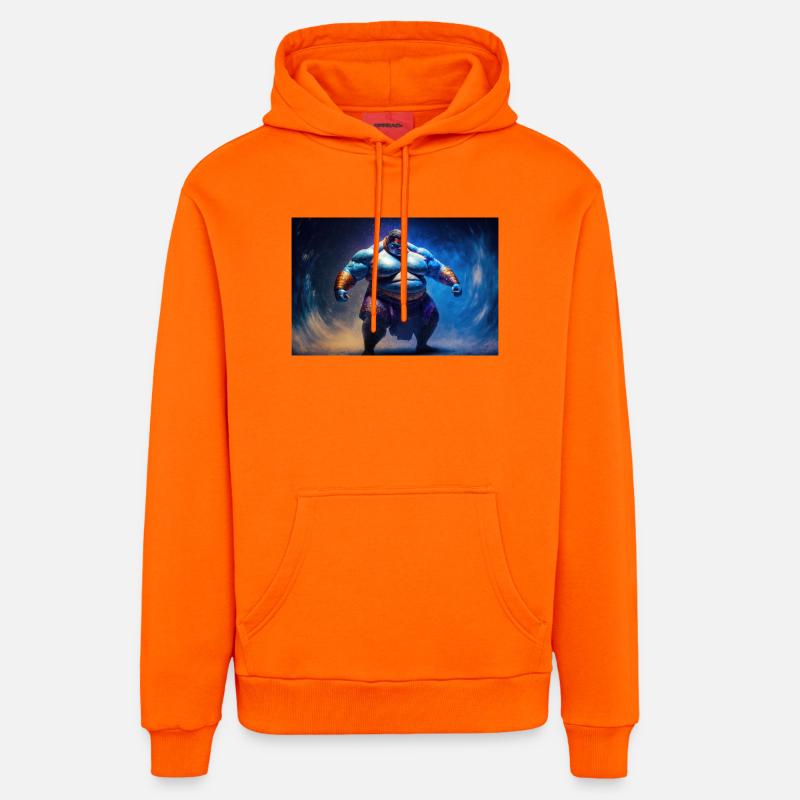 Sumo God - Sweat à capuche bio décontracté fabriqué en UE - SUNSET ORANGE