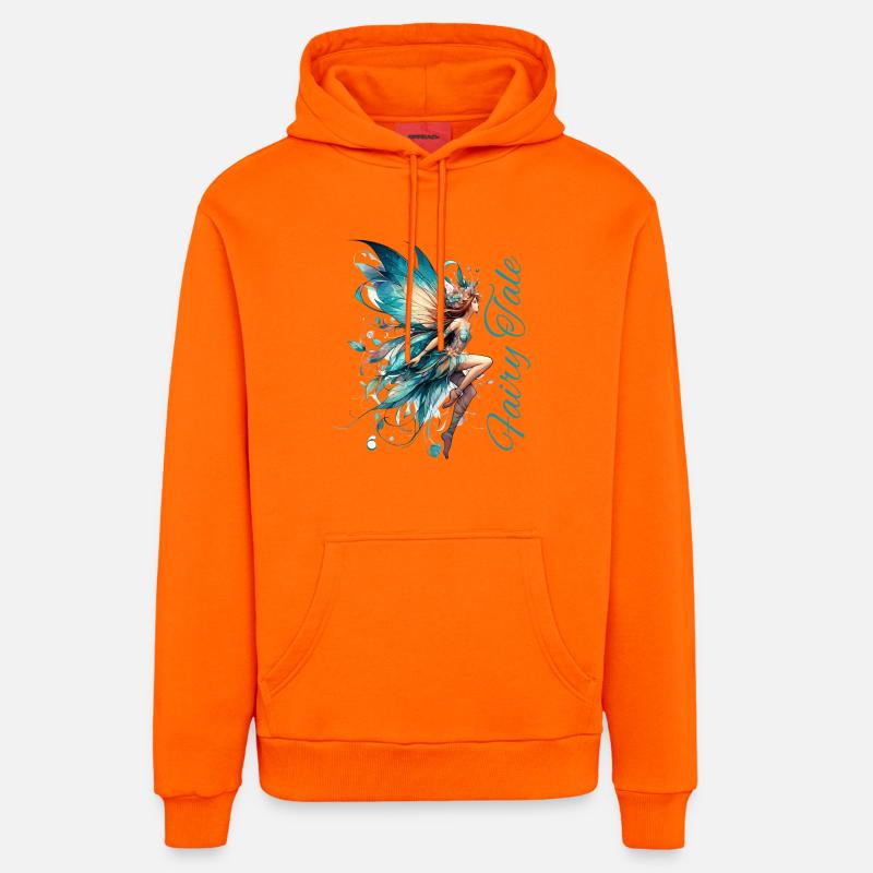 Cadeau de conte de fées - Sweat à capuche bio décontracté fabriqué en UE - SUNSET ORANGE