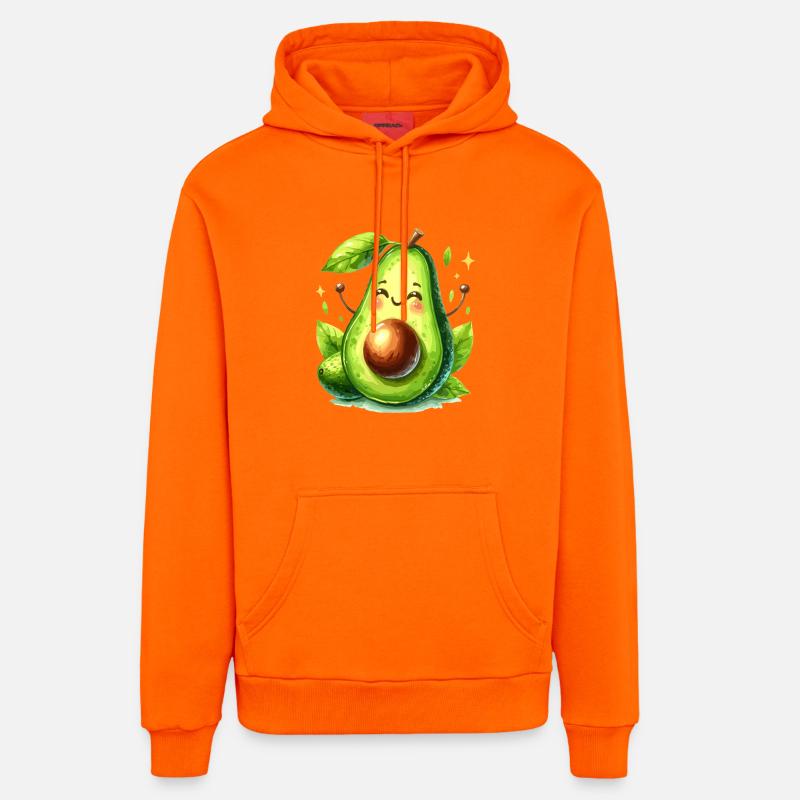 Avocat Drôle Optimisme Positif Cadeau - Sweat à capuche bio décontracté fabriqué en UE - SUNSET ORANGE