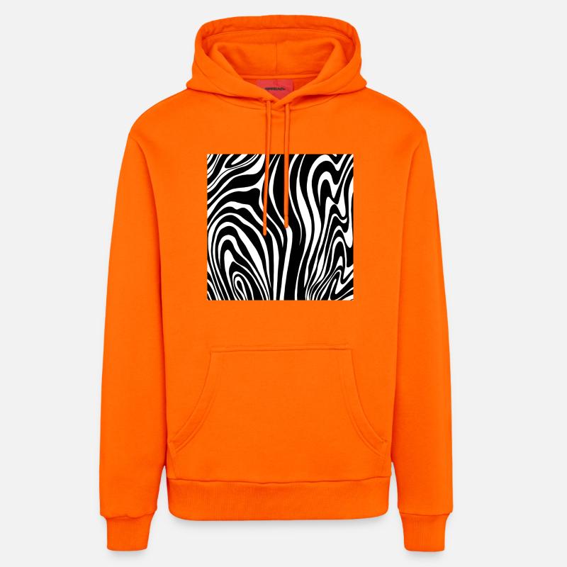Diamant de passage piéton - Sweat à capuche bio décontracté fabriqué en UE - SUNSET ORANGE
