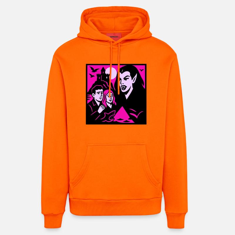 Comtesse vampire - Sweat à capuche bio décontracté fabriqué en UE - SUNSET ORANGE