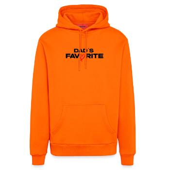 Daddys_Favorite - Organic Relaxed Hoodie Made in EU - SUNSET ORANGE - Vorne