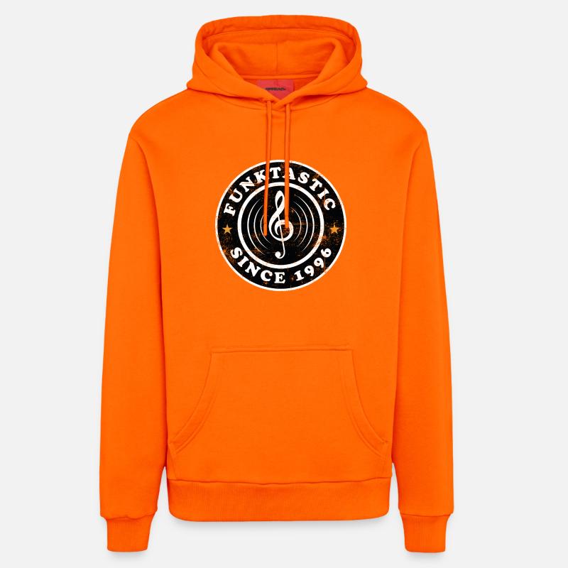 30e anniversaire du millésime 1996 - Sweat à capuche bio décontracté fabriqué en UE - SUNSET ORANGE