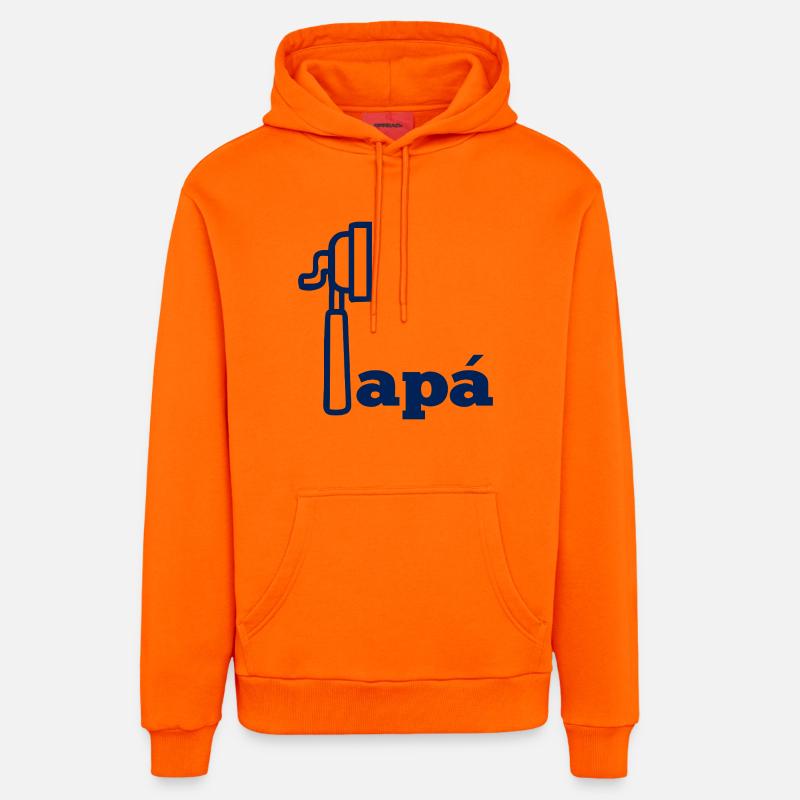 Café Espresso Papa espagnol - Sweat à capuche bio décontracté fabriqué en UE - SUNSET ORANGE