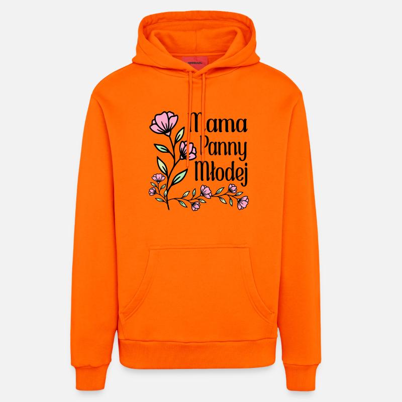 Mère de la mariée - Sweat à capuche bio décontracté fabriqué en UE - SUNSET ORANGE
