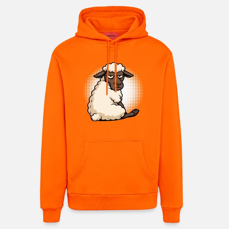 Schaf Schafe Schäfer Schafhalter Schafbock - Organic Relaxed Hoodie Made in EU - SUNSET ORANGE