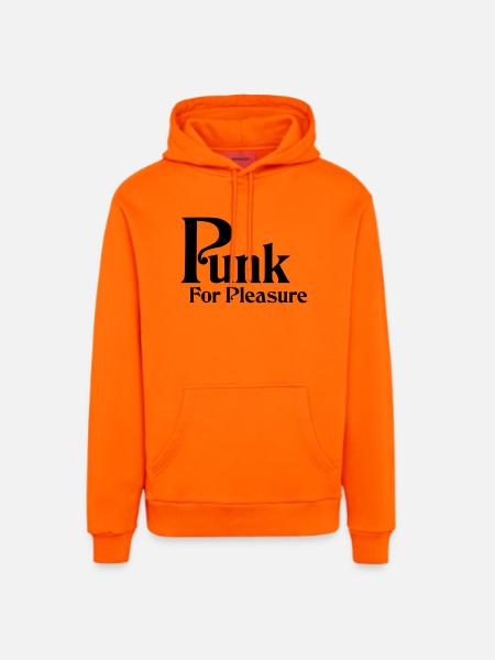 Punk for pleasure - Organic Relaxed Hoodie Made in EU - SUNSET ORANGE