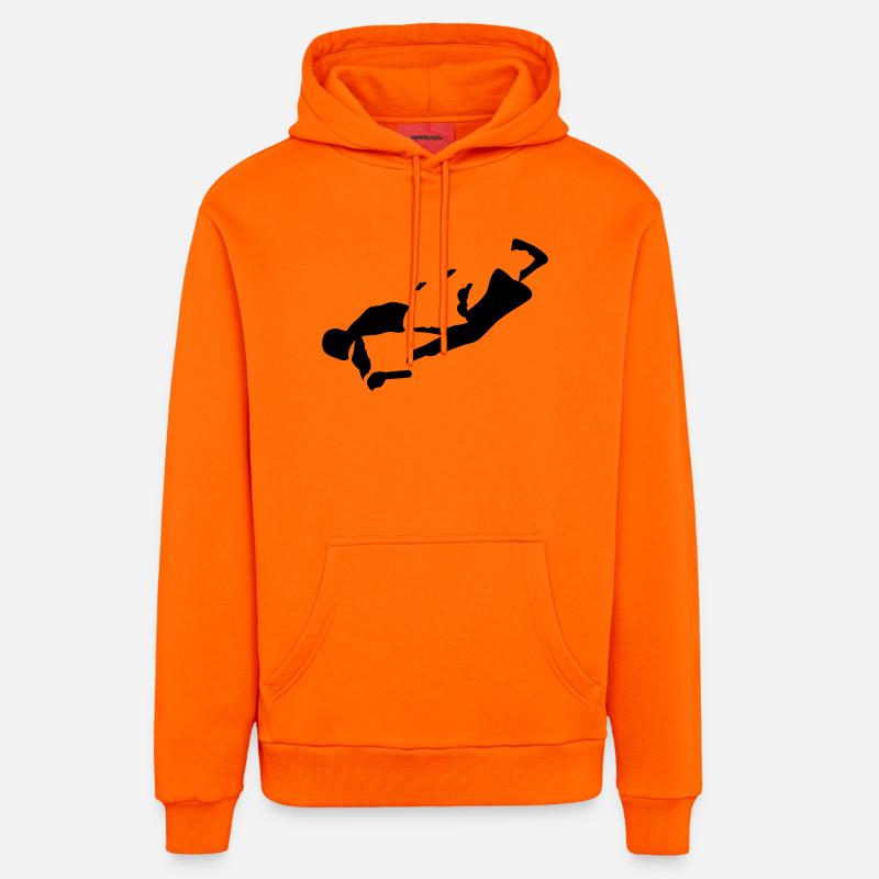 Combinaison ailée - Sweat à capuche bio décontracté fabriqué en UE - SUNSET ORANGE