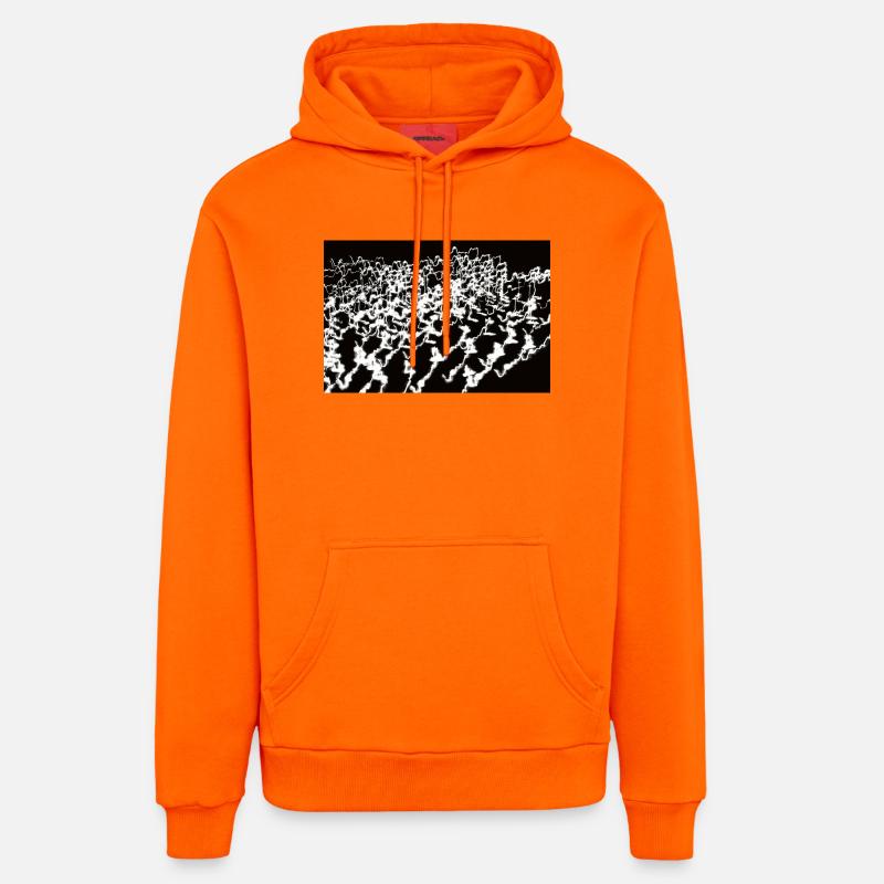 Lichtspiele 6 - Sweat à capuche bio décontracté fabriqué en UE - SUNSET ORANGE