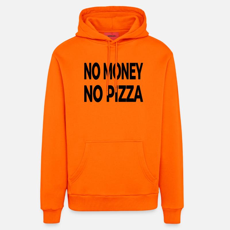 Pizza - Sweat à capuche bio décontracté fabriqué en UE - SUNSET ORANGE