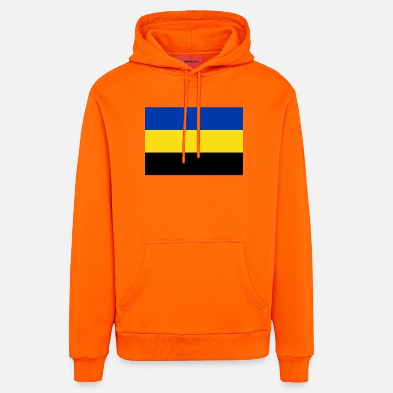 Drapeau de la Gueldre - Sweat à capuche bio décontracté fabriqué en UE - SUNSET ORANGE