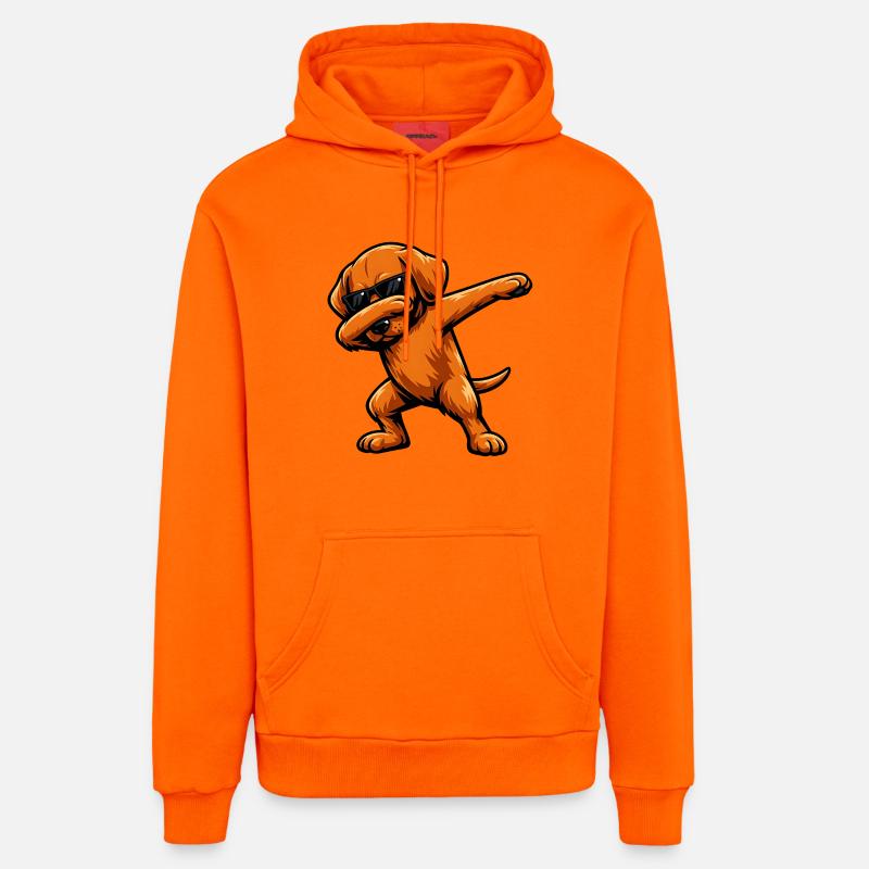 Tabbing Vizsla - Sweat à capuche bio décontracté fabriqué en UE - SUNSET ORANGE