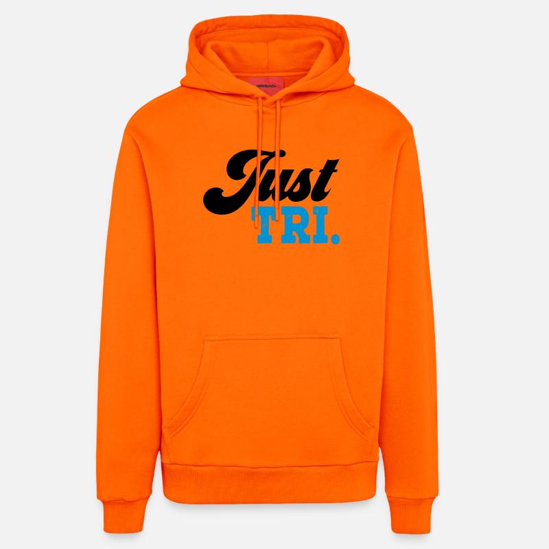 Triathlon - Sweat à capuche bio décontracté fabriqué en UE - SUNSET ORANGE