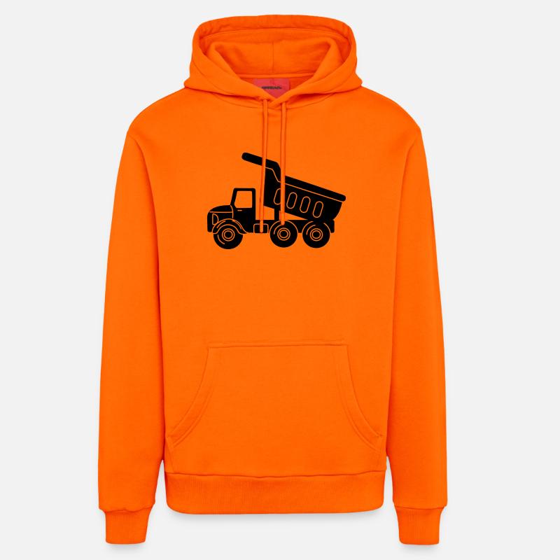 Keepauto - Sweat à capuche bio décontracté fabriqué en UE - SUNSET ORANGE