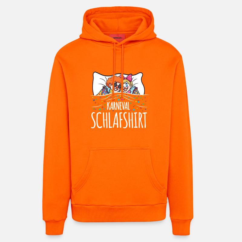 Chemise de nuit Carnival - Sweat à capuche bio décontracté fabriqué en UE - SUNSET ORANGE