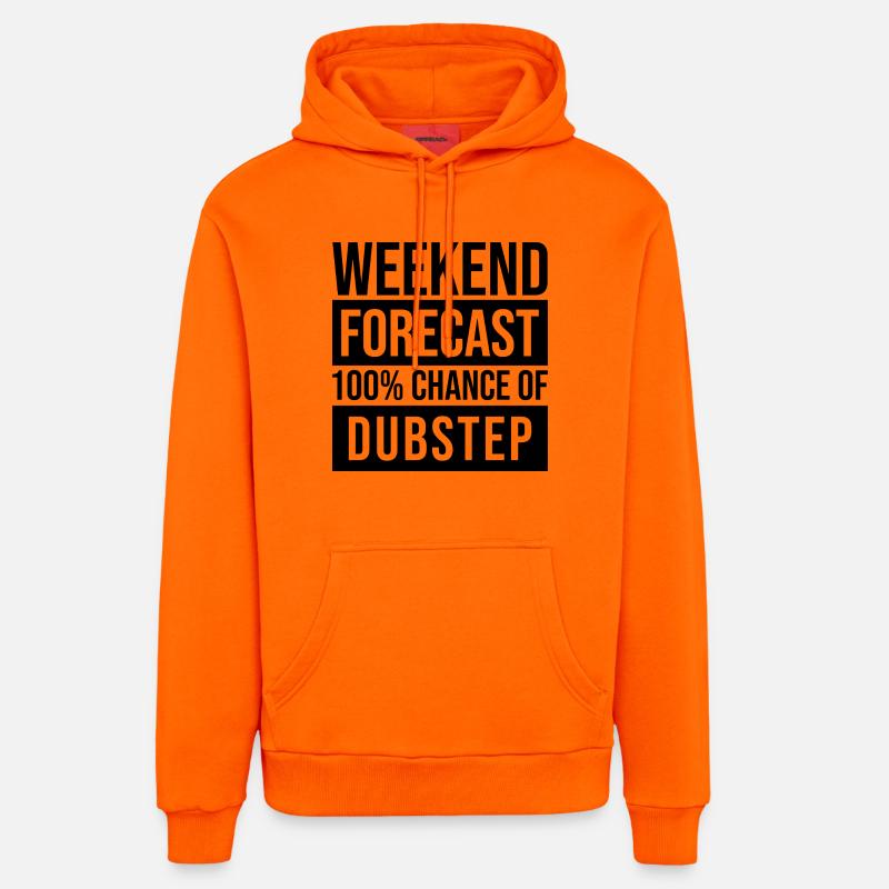 dubstep - Sweat à capuche bio décontracté fabriqué en UE - SUNSET ORANGE