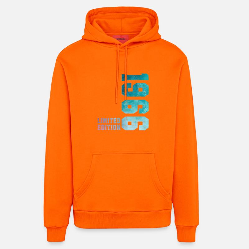 1966 Édition Limitée 60 ans anniversaire - Sweat à capuche bio décontracté fabriqué en UE - SUNSET ORANGE