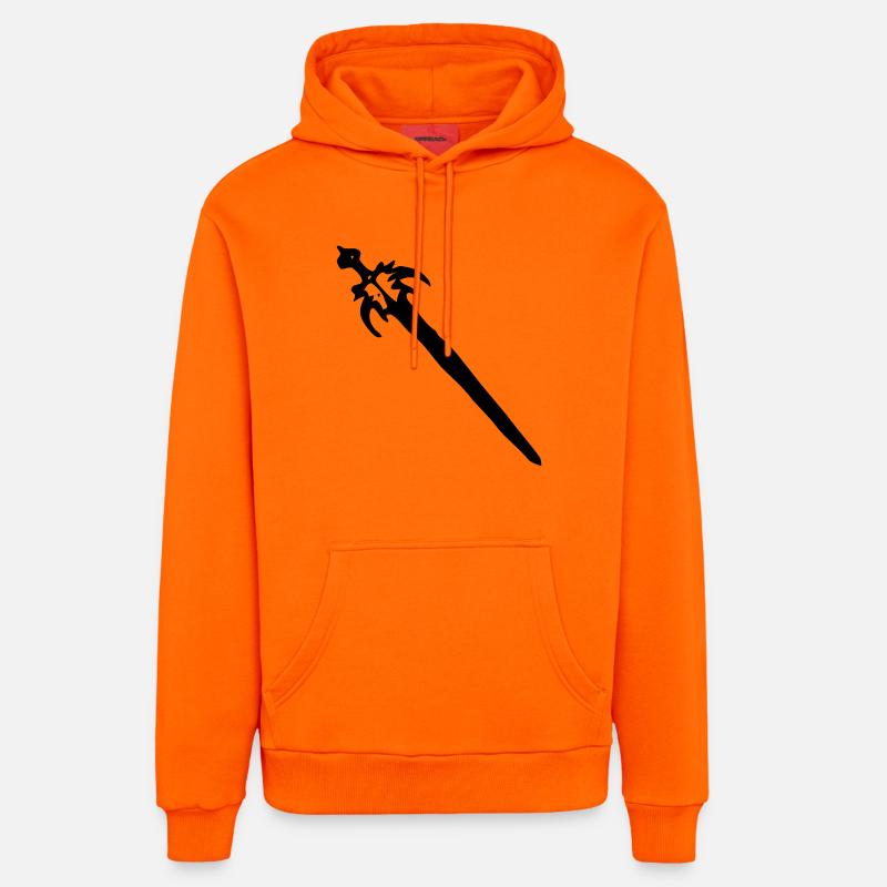 Épée - Sweat à capuche bio décontracté fabriqué en UE - SUNSET ORANGE