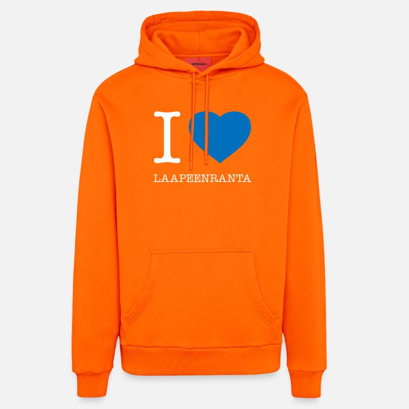 J’adore Laapenranta - Sweat à capuche bio décontracté fabriqué en UE - SUNSET ORANGE