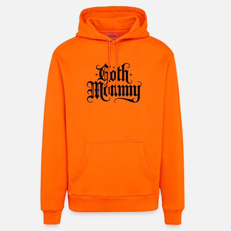 Goth Mommy - Cool Stoic Design - Sweat à capuche bio décontracté fabriqué en UE - SUNSET ORANGE