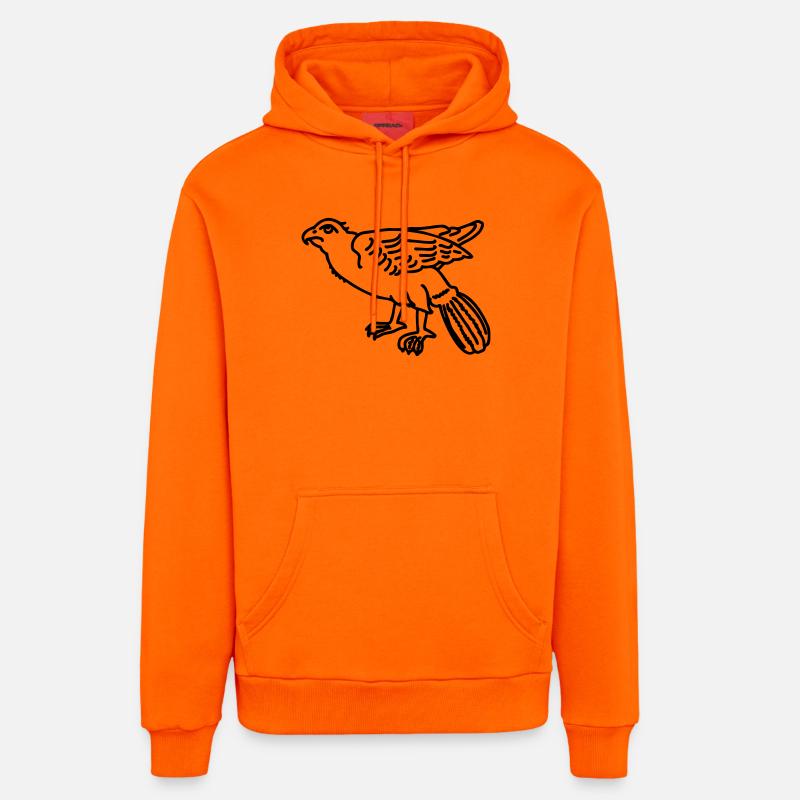 aigle - Sweat à capuche bio décontracté fabriqué en UE - SUNSET ORANGE