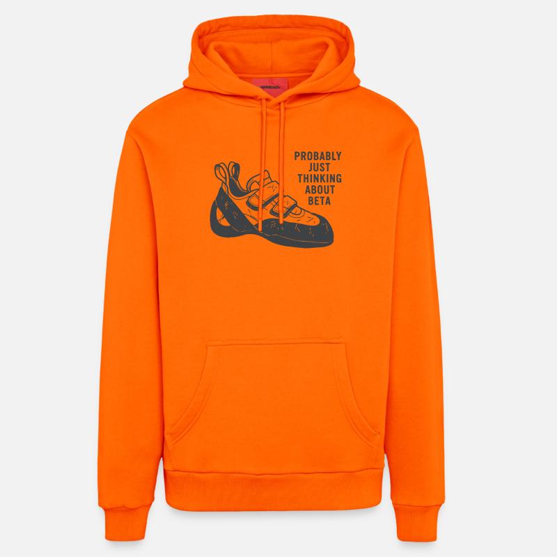 T-shirt Basket Beta Thought - Sweat à capuche bio décontracté fabriqué en UE - SUNSET ORANGE