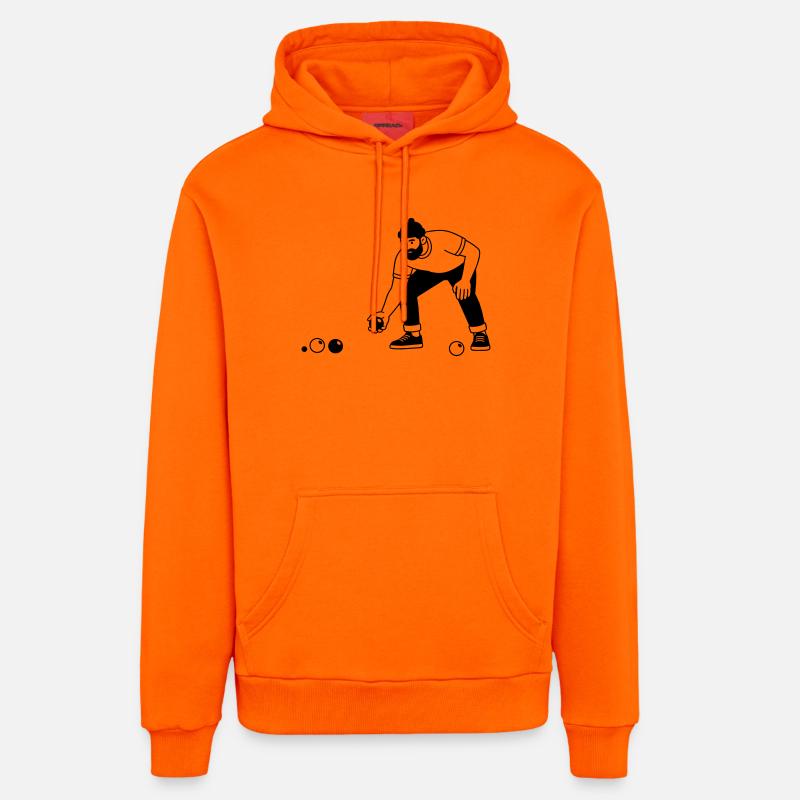 Bocce - Sweat à capuche bio décontracté fabriqué en UE - SUNSET ORANGE