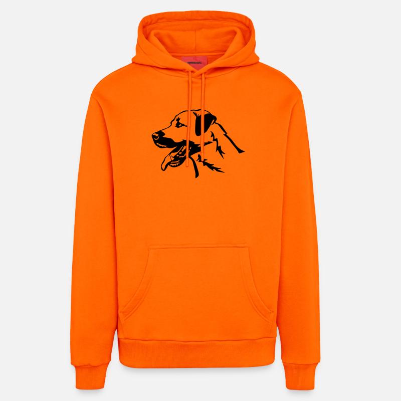 Kangal Kopf - Organic Relaxed Hoodie Made in EU - SUNSET ORANGE