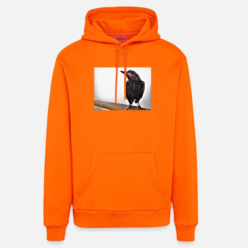 Fraîchement baignée - Sweat à capuche bio décontracté fabriqué en UE - SUNSET ORANGE