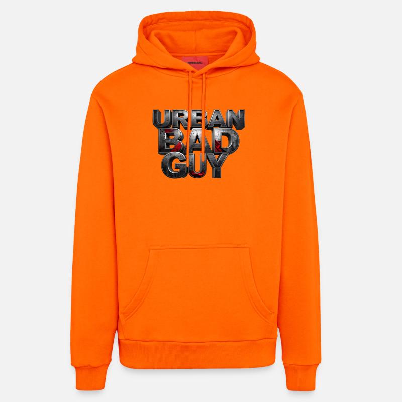 Bad Guy Urban – le joueur - Sweat à capuche bio décontracté fabriqué en UE - SUNSET ORANGE