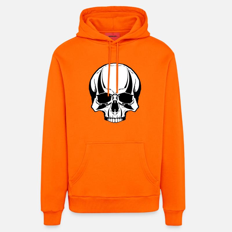 Mort du bouffon - Sweat à capuche bio décontracté fabriqué en UE - SUNSET ORANGE