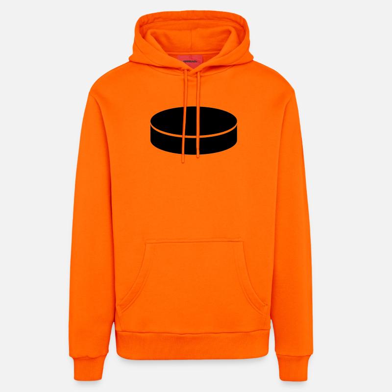 Palet de hockey - Sweat à capuche bio décontracté fabriqué en UE - SUNSET ORANGE