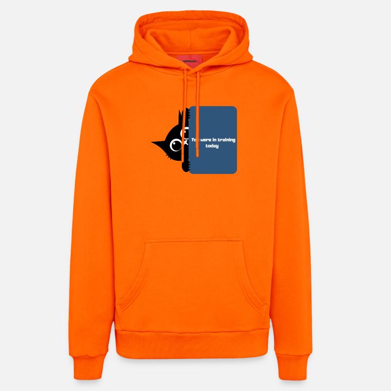 Journée d’entraînement Peek Tee - Sweat à capuche bio décontracté fabriqué en UE - SUNSET ORANGE