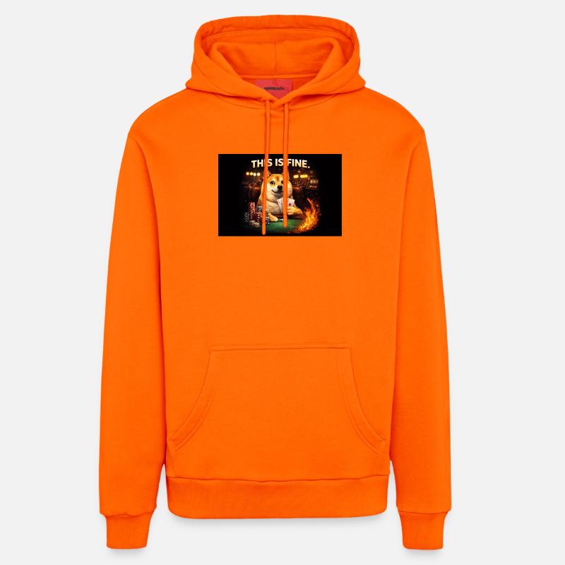 Ça me va - Sweat à capuche bio décontracté fabriqué en UE - SUNSET ORANGE