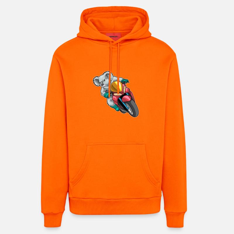 Trottinette Koala - Sweat à capuche bio décontracté fabriqué en UE - SUNSET ORANGE