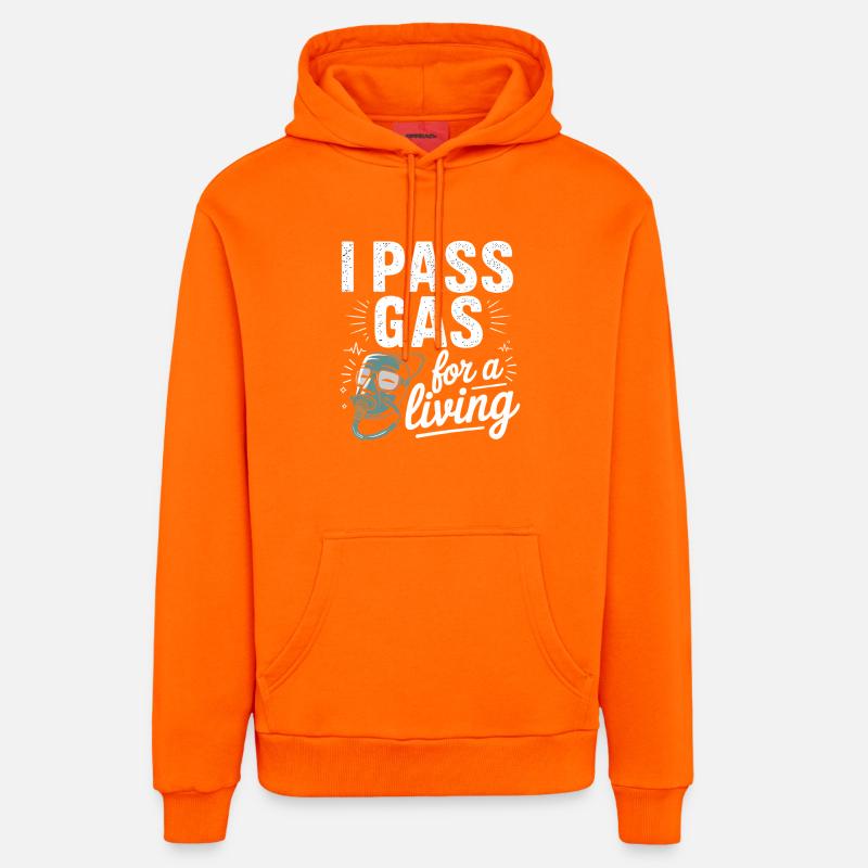 Graphique motivant une infirmière - Sweat à capuche bio décontracté fabriqué en UE - SUNSET ORANGE