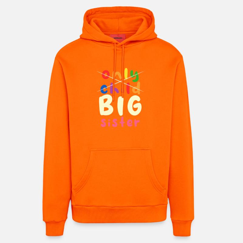 Grande Soeur Pride Design - Sweat à capuche bio décontracté fabriqué en UE - SUNSET ORANGE
