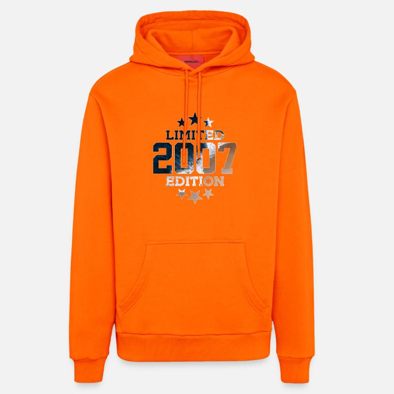 ÉDITION LIMITÉE 2007 19E ANNIVERSAIRE - Sweat à capuche bio décontracté fabriqué en UE - SUNSET ORANGE