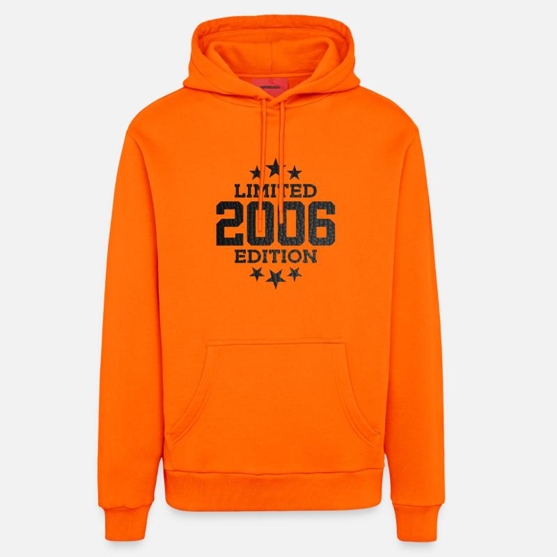 ÉDITION LIMITÉE 2006 ANNIVERSAIRE - Sweat à capuche bio décontracté fabriqué en UE - SUNSET ORANGE