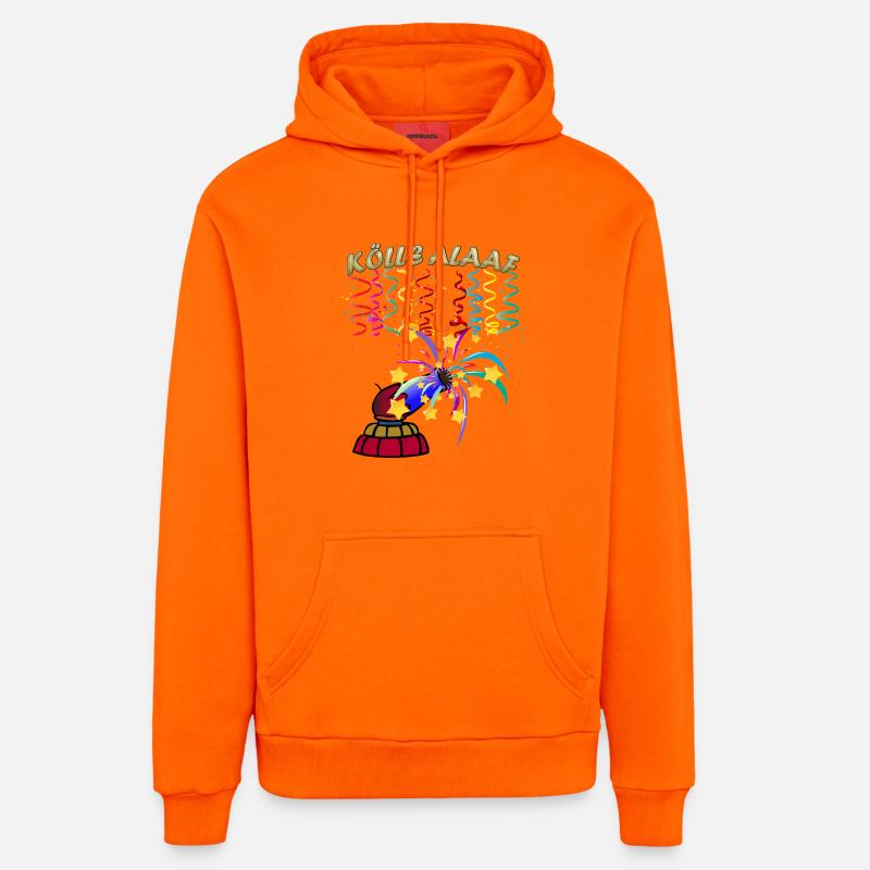 Feux d’artifice Alaaf de Cologne - Sweat à capuche bio décontracté fabriqué en UE - SUNSET ORANGE