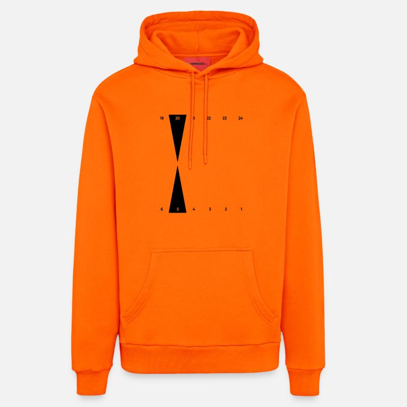 Backgammon | Point d’Or - Sweat à capuche bio décontracté fabriqué en UE - SUNSET ORANGE