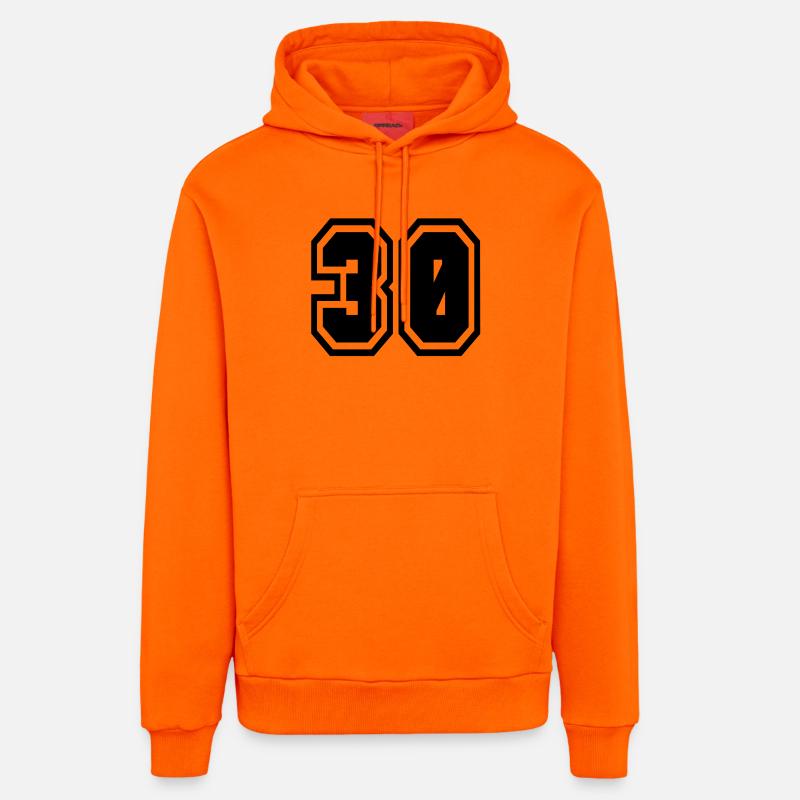30 - Sweat à capuche bio décontracté fabriqué en UE - SUNSET ORANGE