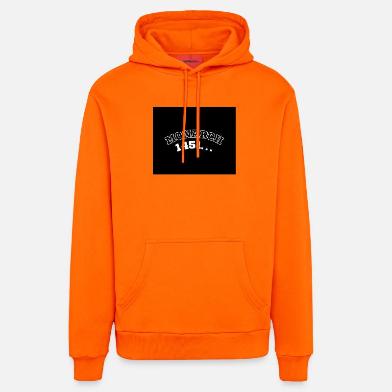 Chronique du monarque de 1451 - Sweat à capuche bio décontracté fabriqué en UE - SUNSET ORANGE