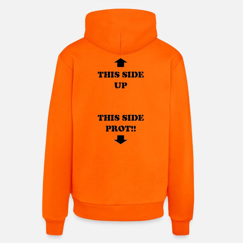 Sans aucune hypocrisie - Sweat à capuche bio décontracté fabriqué en UE - SUNSET ORANGE