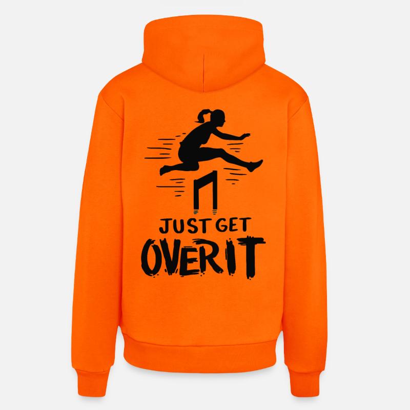 Athlétisme Course d’obstacles Sport - Sweat à capuche bio décontracté fabriqué en UE - SUNSET ORANGE