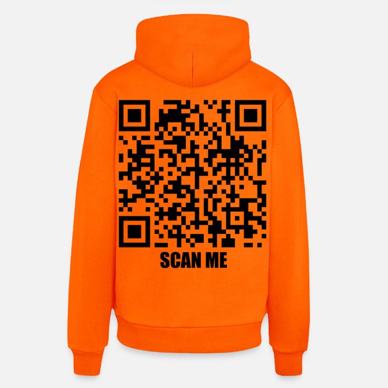 Message de citation – Trois secondes - Sweat à capuche bio décontracté fabriqué en UE - SUNSET ORANGE