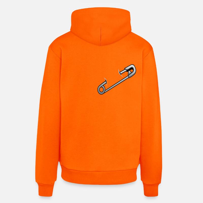 Epingle à Nourrice - Sweat à capuche bio décontracté fabriqué en UE - SUNSET ORANGE