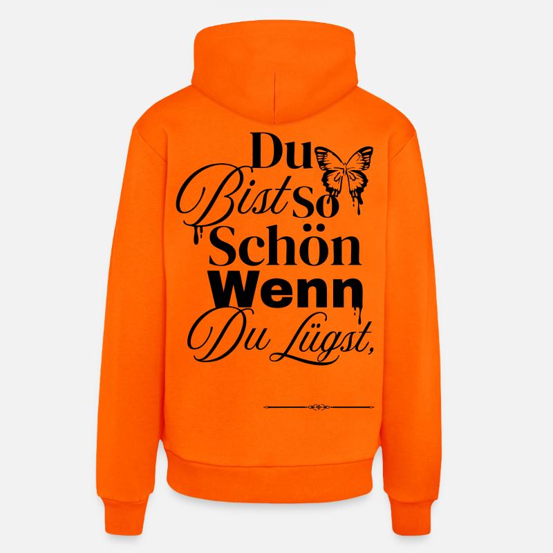 Tellement sympa quand on ment - Sweat à capuche bio décontracté fabriqué en UE - SUNSET ORANGE