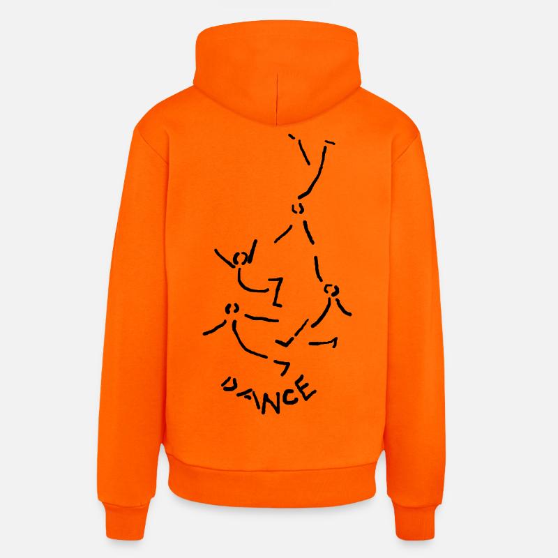 Danse Danse Danse - Sweat à capuche bio décontracté fabriqué en UE - SUNSET ORANGE