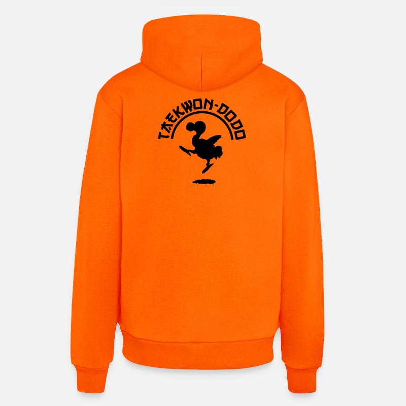 Taekwon-dodo - Sweat à capuche bio décontracté fabriqué en UE - SUNSET ORANGE